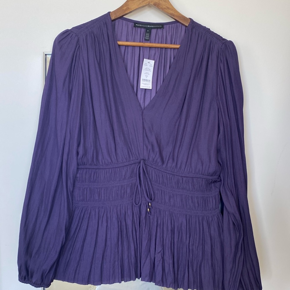 White House Black Market Vibrant purple top